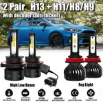 Ford Mustang Gt 2005-2012 6000K Led Headlight Hi/low+fog Combo Bulbs. Fixed Price $27.49.