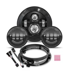 Truckmall 7 Inch Led Headlight, 4.5 Fog Passing Lights, With Mount. Fixed Price $118.26.
