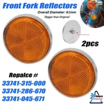 2X Amber Front Fork Reflectors Honda CB100 C70 CL70 90 CT70 SL125. Fixed Price $11.99.