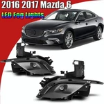 Led Fog Lights For 2016 2017 Mazda Clear Lens Driving Bumper Lamps W/wiring. Fixed Price $57.99.
