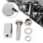Chrome Headlight Mounting Block Bracket Fit For Harley Dyna Softail Deluxe Flstn. Fixed Price $14.98.