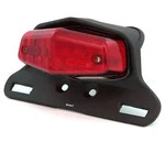 Lucas Style Led Motorcycle Tail Light Assembly - Matte Black W/ Red Lens. Fixed Price $41.95.