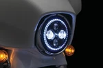 Kuryakyn Orbit Vision Dot 7" Led W/ White Halo Harley Headlight Flh/t. Fixed Price $254.99.