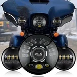For Harley Davidson Electra Glide Ultra Classic 7" Led Headlight + Passing Lamps. Fixed Price $70.99.