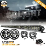 42" Led BAR+3" PODS+7" Headlights+wires For 1987-1995 Jeep Wrangler Yj. Fixed Price $169.99.