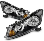 PAIR/2PCS Black Clear Headlight Assembly For Honda Accord Sedan 4-DOOR 2008-2012. Fixed Price $106.99.