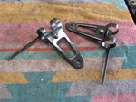 1978 Yamaha DT125 Headlight Stay Fork Ear Mount Bracket Set Left / Right. Fixed Price $24.00.