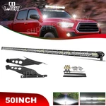 Roof 50" Straight Led Light Bar Combo+bracket Kits For Toyota Tacoma 2016-2023. Fixed Price $111.57.