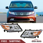 Pair Of Chrome Halogen Headlights Assembly For 2011-2017 Honda Odyssey. Fixed Price $89.99.