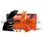 Ktm 200EXC 1999-2002 Orange Black Polisport Plastics Kit Fairing Set. Fixed Price $188.37.