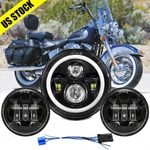 7" Inch Led Headlight +4.5" Passing Lights For Yamaha Royal Star Venture XVZ1300. Fixed Price $54.95.