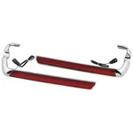 Letric Lighting Co. Saddlebag Side Marker Kit Chrome/red LLC-SSML-02. Fixed Price $62.75.