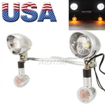 Driving Passing Spot Fog Turn Signal Lights Bar Kit For Harley Honda Yamaha. Fixed Price $79.04.