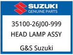 Suzuki Oem Part 35100-26J00-999 Head Lamp Assy. Fixed Price $538.13.