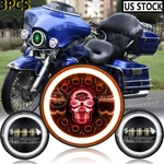 7" Led Headlight &4.5" Fog For Harley-davidson Electra Glide Ultra Classic. Fixed Price $71.99.