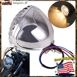 Motorcycle 4.5 Retro Round H4 Headlight Chrome For Harley Bobber Chopper Custom. Fixed Price $30.99.