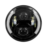 Saddle Tramp BC-703B 7" Round Led Motorcycle Headlight Black W/ Partial Halo H4. Fixed Price $188.99.