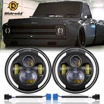 Pair 7" Inch Round Led Headlights Hi/lo Beam Drl Halo For Chevy Truck Camaro C10. Fixed Price $45.99.