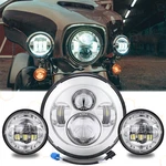 7 140W Led Headlight Hi/low 2PC 4.5INCH Fog Combo For Harley Davidson. Fixed Price $59.98.