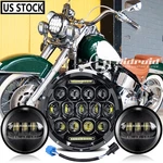 7" Led Headlight +4.5" Fog Set For Harley Davidson Heritage Softail Class. Fixed Price $60.97.