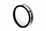 7" Black Anodize Burst Headlamp Trim Ring For Harley Davidson By V-twin. Fixed Price $85.40.