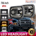 Black 5X7" 7X6" Led Headlight Offroad Hi/lo Beam Ford L9000 L800 LN700 Truck. Fixed Price $69.60.