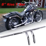 8" Rise T-bars Handlebar For Harley Sportster Softail Flst Fxst Custom Drag. Fixed Price $106.95.