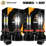 Ridroid 4-SIDES Led Headlight Bulbs Kit 9005 H11 Combo High Low Beam 6500K White. Fixed Price $25.99.