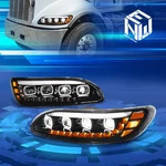 For 05-20 Peterbilt Led Drl Quad Halo Sequential Signal Projector Headlight Lamp. Fixed Price $497.93.