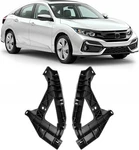 Pair Headlight Bracket Compatible With 2016-2021 Honda Civic Replacement For 711. Fixed Price $28.40.