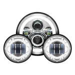 Hogworkz Chrome 7" Led Headlight 4.5" Passing Lamps Kit HW167004-HW195203. Fixed Price $459.98.