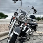 Front Fork Mount Wind Deflectors Chrome Harley Road King Electra Glide 95-23. Fixed Price $53.05.