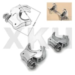 Xkh- 2X Chrome 39MM Forks Quick Release Windshield Clamps Compatible. Fixed Price $59.99.