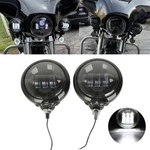 4.5 Inch Led Fog Passing Lamps For Harley Fatboy Heritage Softail Deluxe Flst. Fixed Price $79.99.