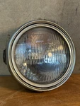 Vintage Kawasaki Motorcycle Headlight Bucket Matte Black Wagner 4020 6V Beam Ts. Fixed Price $75.00.