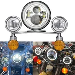 7 Inch Led Headlight & 4.5" Fog Passing Lights Bar For Harley Touring Chrome. Fixed Price $195.99.