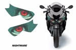 Headlight Eye Graphics Kit Decal Cover For Kawasaki Ninja ZX14R 2012-2014 Night. Fixed Price $22.95.