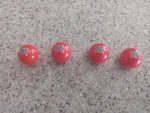 Set Of 4 Vintage 76 Tire Valve Stem Caps Nos. Fixed Price $10.00.