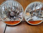 7 H4 Headlights Vintage Vw Volkswagen Bug Super Beetle Tri Bar Park Bulb. Fixed Price $169.00.