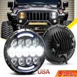 For Jeep Wrangler Jk Tj Lj 97-18 7'' Round Led Headlight Halo Turn Signal Hi-lo. Fixed Price $38.99.