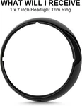 For Road King Electra Street Glide Flht Flhr 7" Headlight Lamp Trim Ring Cover. Fixed Price $24.99.
