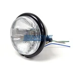 Bates Style 5.75 Satin Black Side Mount Headlight Blue Dot Chopper 5-3/4. Fixed Price $63.70.