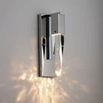 ET2 Quartz 14 1/2"H Polished Chrome Crystal Led Wall Sconce. Fixed Price $304.30.