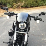 Black Headlight Fairing Cowl Fork Mask Harley Dyna Sportster Fx Xl Cvo 1973+. Fixed Price $42.95.