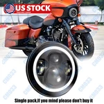 7 Inch Motorcycle Black Projector 80W Led Bulb Headlight For Harley. Fixed Price $29.99.