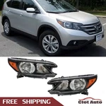 Pair Of Black Housing Halogen Headlights Assembly For 2012-2014 Honda Cr-v. Fixed Price $106.99.