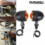 Motorcycle Bullet Turn Signals Amber Light For Harley Cafe Racer Bobber Chopper. Fixed Price $9.50.