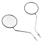 Round Black With Chrome Arm Mirror 8MM For Honda NA/NC/NN/NQ/NX/PA/SE/TG50 C70. Fixed Price $23.68.