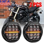 2X Black 5.75" Led Headlight For Triumph Speed Street Triple Thunderbird ROCKET3. Fixed Price $168.00.