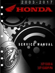 2003-2017 Honda P/a ST1300A Service Manual And Non-abs Models. Fixed Price $45.65.